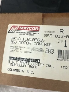 OEM whirlpool washer motor control original part# 116102637 #h7f - Picture 1 of 1
