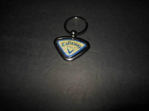 RARE VINTAGE CALLAWAY GOLF CHROME SPINNER KEY RING KEY FOB Cover
