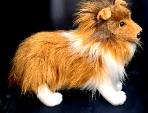 Douglas Realistic Cuddle Dixie Sheltie Collie Plush Stuffed Animal 18” READ - Picture 1 of 16