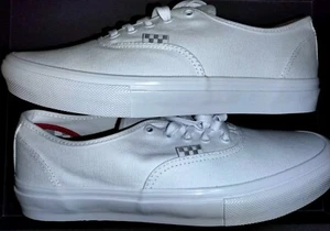 VANS Auténticas Blanco Verdadero Talla 11 Totalmente Nuevas Caja Original Nunca Usadas Impecables - Imagen 1 de 10
