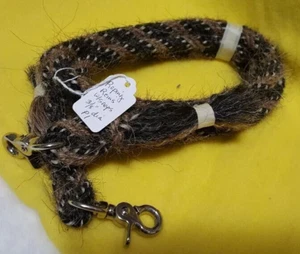 Mähne Pferdehaar Seilzügel 8 Fuß 3/8 Durchmesser, Muster P1 mit Druckknöpfen - Bild 1 von 1