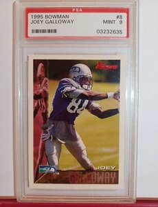 1995 Joey Galloway Bowman #8 PSA9 Seattle Seahawks Rookie Football Karte #6006 - Bild 1 von 2