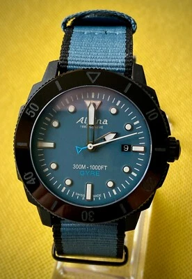 NUEVO. Giro automático Alpina Seastrong Diver. AL-525LNB4VG6BLK. Edición limitada. Foto 1 de 4