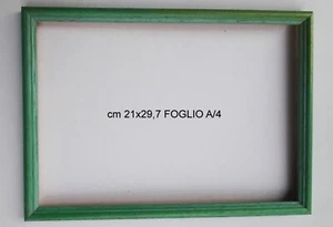 Cornice verde chiara pastellata per diplomi,stampe Misura cm 21x29,7 Foglio A4 - Bild 1 von 8
