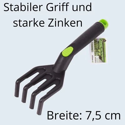 Handharke Gartenharke Handharke Handrechen Blumen Pflanzen Erde robuste Zinken - Bild 1 von 3
