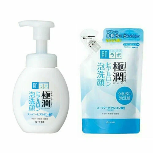 HadaLabo Rhoto Gokujyun Hyaluronic Foaming Cleanser Bottle/Refill FREE SHIPPING - Image 1 of 1