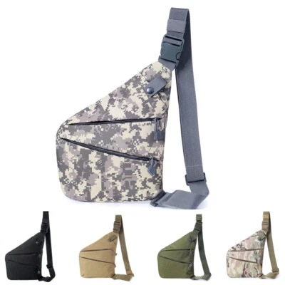 Bolso de viaje de negocios para hombres Bolso de hombro con correa de seguridad antirrobo Bolso para el pecho Foto 1 de 4