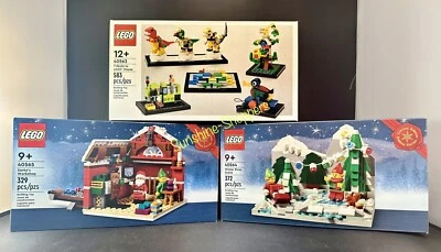 [LOTE DE TRES] LEGO 40563 + 40564 + 40565 Papá Noel Elfos Navidad Vacaciones GWP Foto 1 de 4