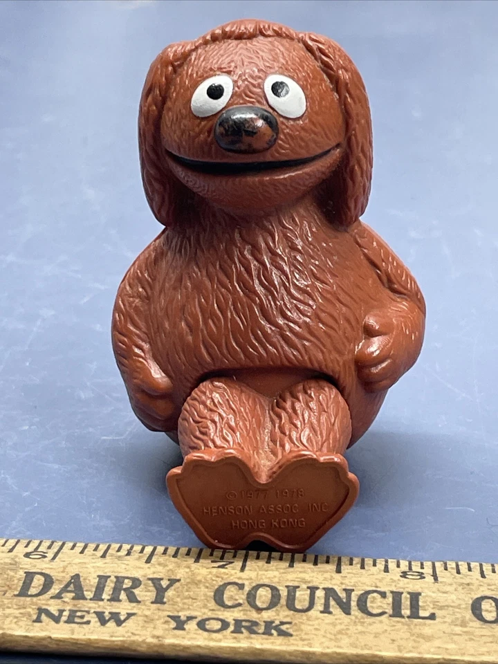 Fisher Price Vintage 1978 The Muppet Show Rowlf Stick Puppet Jim Henson Foto 1 de 4