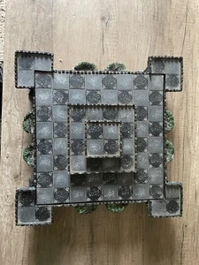 3d 3 story chess board set, skeleton players - Picture 1 of 7