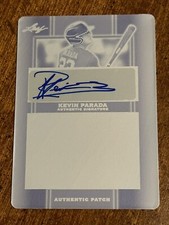 KEVIN PARADA 2019 Leaf Perfect Game Autograph Cyan Printing Plate #1/1 METS