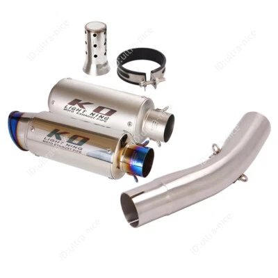 Silenciador silenciador tubo escape acero inoxidable para Triumph Daytona 675R 2013-2017 Foto 1 de 4