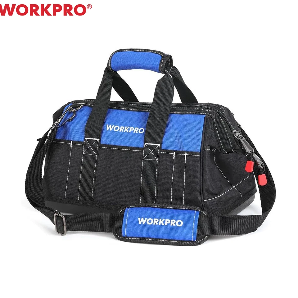 WORKPRO 16-inch Wide Mouth Tool Bag with Water Proof Molded Base - image 1 of 4