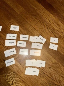 Neinhuis montessori Article game cards homeschool Conjunction Game Cards - Picture 1 of 5