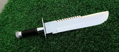 CUCHILLO RAMBO 17 PULGADAS PERSONALIZADO HECHO A MANO D2-TOOL ACERO CUCHILLO DE CAZA Foto 1 de 4