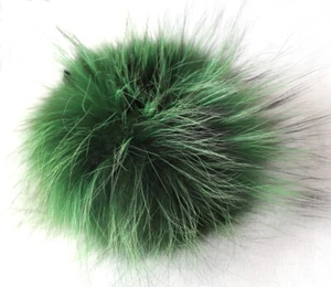 Fur Hair Bands Silver Fox Scrunchie Bracelet Jewelry Hairstyle Plait Green - Picture 1 of 4