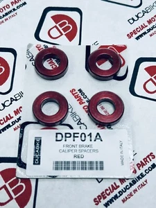 BREMBO Front Brake Caliper Spacers DUCABIKE DPF01A RED for Ducati 1198 S - Picture 1 of 3