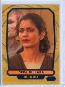 2013 Topps Star Wars Galactic Files 2 DEPA BILLABA lámina azul paralelo #325/350 - Imagen 1 de 2