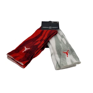 2 PACK 🆕 Jordan Air Essentials 7 Print Socks Basketball BJ0533-R69 Kids 5Y-7Y - Picture 1 of 6