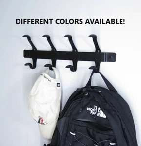 New Fenix Manufacturing Smart 8-Hook Door/Wall Mounted Garment Hook CHOOSE COLOR - Picture 1 of 4