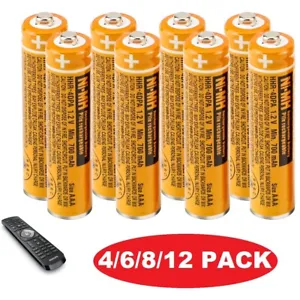 1.2 V 700 mAh Ni-MH AAA Rechargeable Batteries for Panasonic Phones Solar Light - Picture 1 of 15