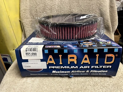 AIRAID 801-090 1967-68 FORD 390 V8 MOTOR ALTO FLUJO RENDIMIENTO FILTRO DE AIRE Foto 1 de 4