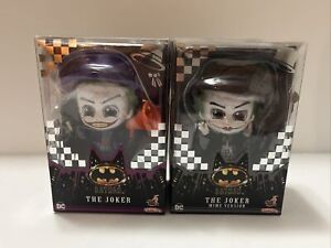Hot Toys Cosbaby "Batman" The Joker Regular & Mime Version Brand New Sealed