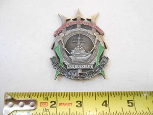 RARE USS BULKELEY DDG84 USN NAVY SHELLBACKS DECKPLATE MILITARY CHALLENGE COIN - Picture 1 of 5