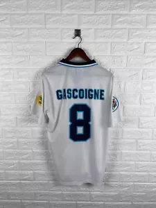 Camiseta de fútbol vintage Umbro Inglaterra 1996 #8 Gascoigne - Imagen 1 de 13
