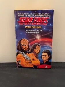 Star Trek The Next Generation War Drums 1992 libros de bolsillo tapa dura #23 - Imagen 1 de 2
