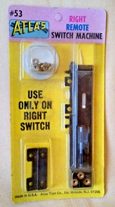 ATLAS TRAIN RIGHT REMOTE SWITCH MACHINE #53 NEW NOS HARDWARE USA ATLAS TOOL CO. - Picture 1 of 4