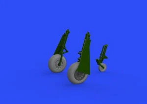 Brassin Resin 1/48 P-51D wheels Cross tread - 648504 for Eduard Kit - Imagen 1 de 3
