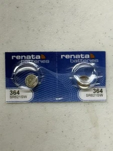 2 PACK RENATA 364 SR621SW SILVER 1.55V EXP 08/2027 FRESH FREE SHIPPING USA - Picture 1 of 1