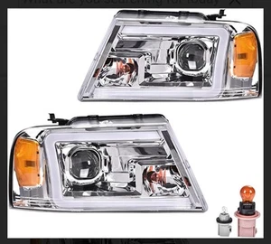LED DRL Headlights Compatible with Ford F150 2004 - 08~LincolnMark LT 06-08~ - Foto 1 di 14