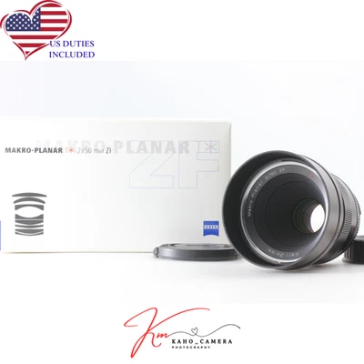 [MINT in Box] Carl Zeiss Makro-Planar 50mm f/2 ZF Lens For Nikon F From JAPAN - Image 1 of 4
