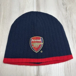 Arsenal FC Soccer Football Beanie Blue Logo Winter Hat Knit OSFM - Picture 1 of 3
