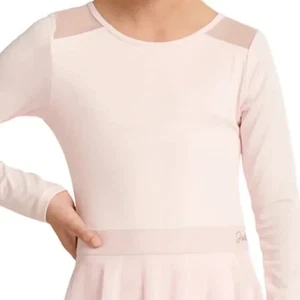 Justice Long Sleeve Dance & Gymnastics Pink Leotard GIRLS CHOOSE SIZE NEW - Picture 1 of 4