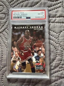PSA 8 1992 Skybox EE. UU. - Michael Jordan #40 - Imagen 1 de 2