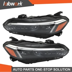 Labwork LED Headlights For Honda Civic Touring/Sport 2022 2023 Black Right+Left - Picture 1 of 18