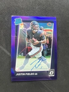 2021 Panini Donruss Optic Purple Rookie Auto - JUSTIN FIELDS - #/35 RC - Picture 1 of 2