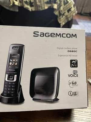 СОВЕРШЕННО НОВЫЙ В КОРОБКЕ SAGEMCOM ЦИФРОВОЙ БЕСПРОВОДНОЙ ТЕЛЕФОН 6.0 МОДЕЛЬ D680C - Изображение 1 из 4