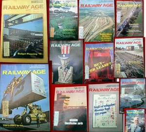 CHOICE 1976-81 RAILWAY AGE railroad news analysis RR logistic handling mergers - Picture 1 of 136