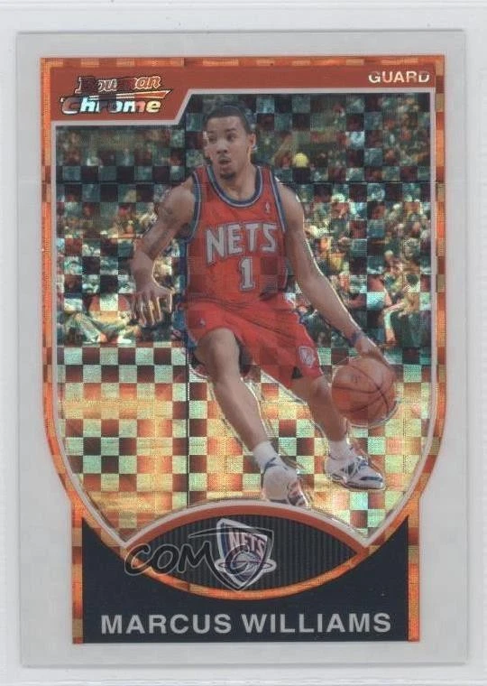 2007-08 Bowman Draft Picks & Stars Chrome X-Fractor /50 Marcus Williams #74 - Image 1 of 2