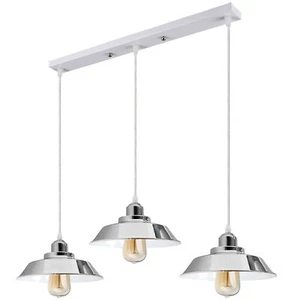 Vintage Industrial Ceiling Pendant Light Retro Loft Style Metal 3 Way Retro Lamp - Picture 1 of 9