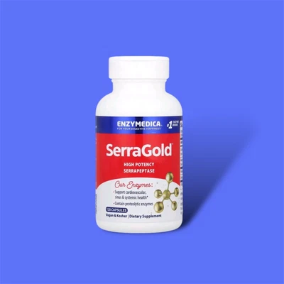 Enzymedica, SerraGold, serrapeptasi ad alta potenza, serrapeptasi potente