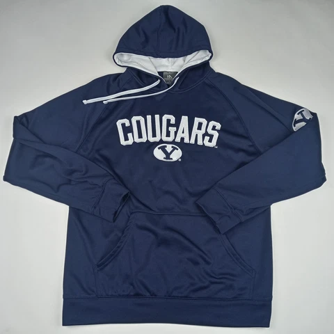 BYU Cougars Hoodie Sweatshirt Brigham Young University NCAA Men's Size Medium Cover