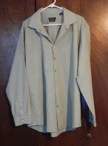 Kenneth Cole Reaction Slim Fit Stretch LS Sage Shirt Men’s 17-17 1/2 - 34-35 - Picture 1 of 6
