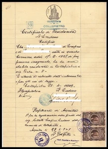 GF0021 - Certificato di Buona condotta Aquila 1949 marche da bollo atti amminist - Imagen 1 de 1