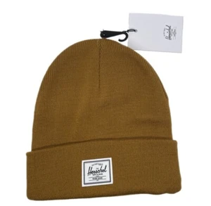 Herschel Supply Company Elmer Rib Knit Beanie Hat Brown One Size NWT - Picture 1 of 1