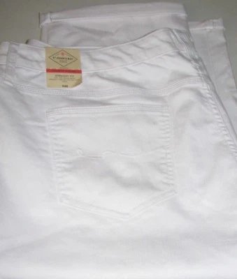 St. John's Bay 24W Woman White Secretly Slender Straight Fit Stretch Crop Pant - Image 1 of 4